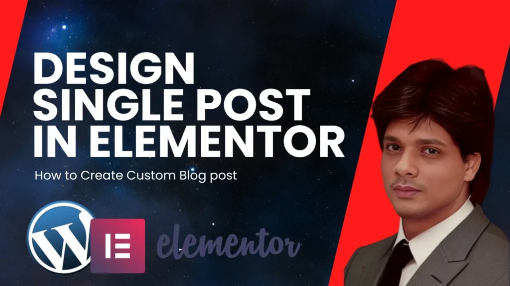 design single post in elementor